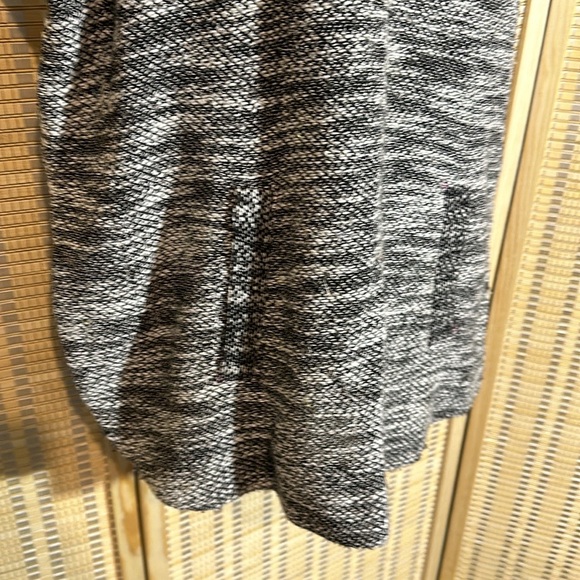 Tara By Vince Heather Gray Drawstring Cowl Neck Short Sleeve Sweater Large - Picture 3 of 16